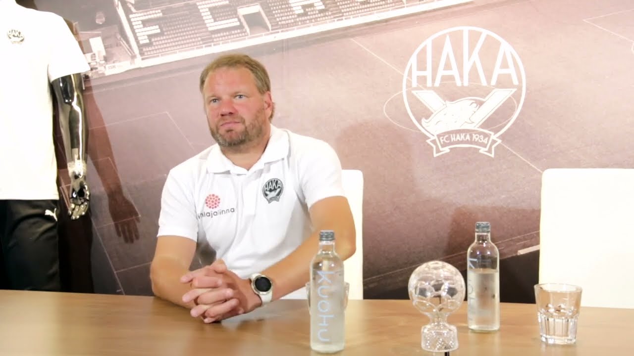 Mustavalko-TV |&nbsp;Mediatilaisuus FC Haka - Crusaders FC 13.7.2023 Tehtaan kentt&auml;, Valkeakoski