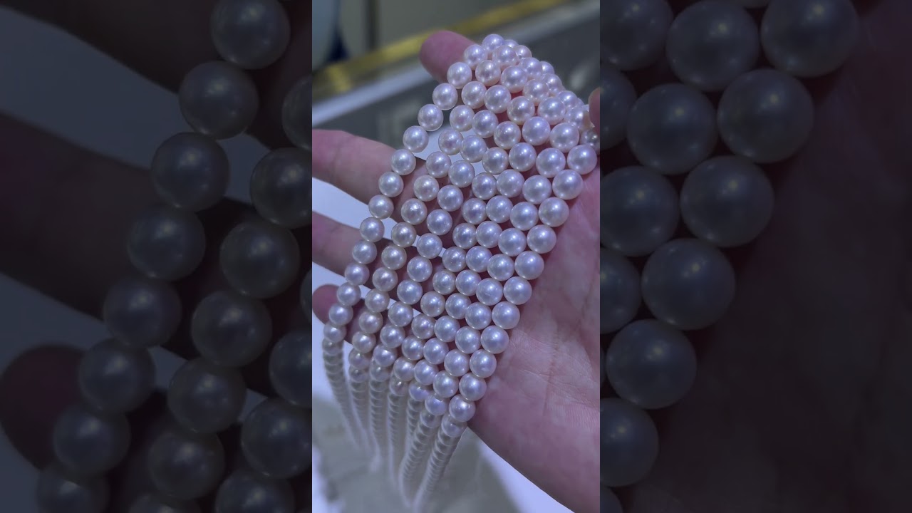 7mm AAA grade Japanese Akoya pearl strands #akoya #akoyapearl #seapearl #pearls