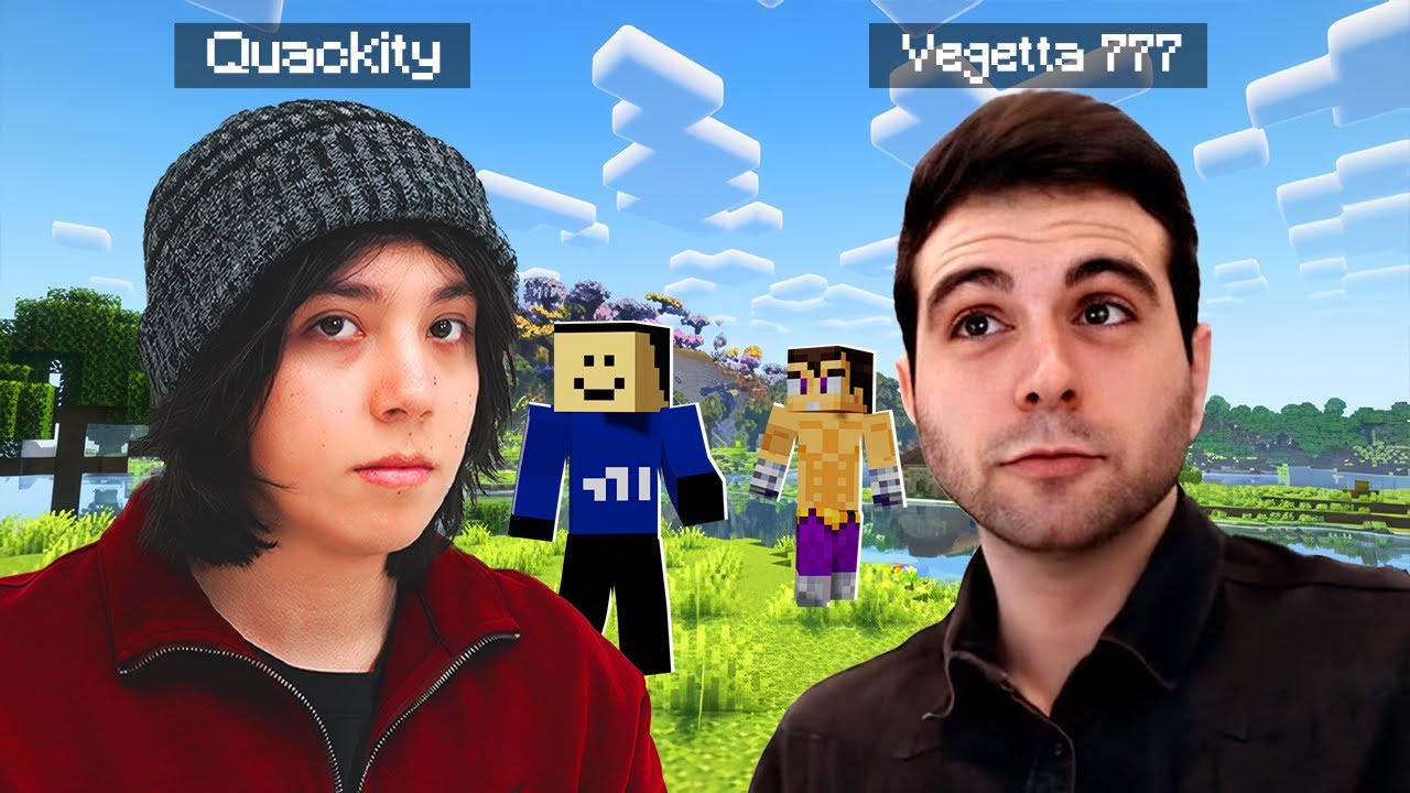 QUACKITY JUEGA MINECRAFT CON VEGETTA