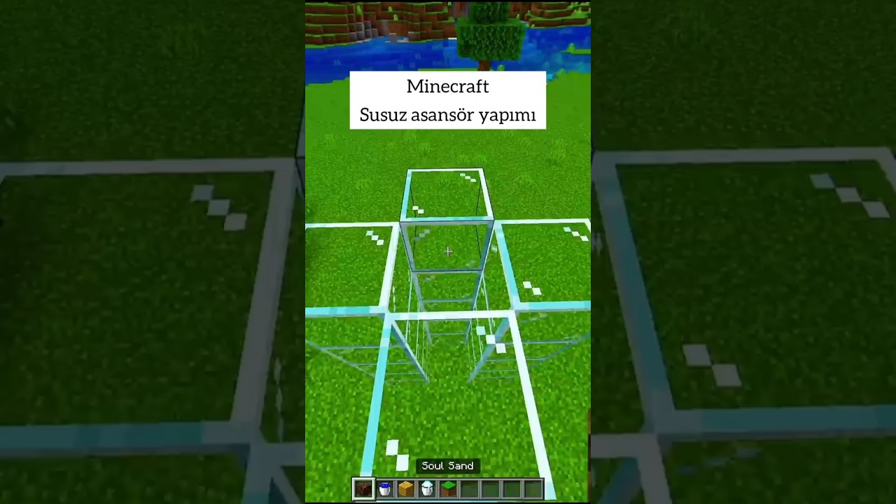 Minecraft asans&ouml;r yapımı #minecraft #minecraftsurvival #minecrafttutorial #minecraftevyapımı #mcpe
