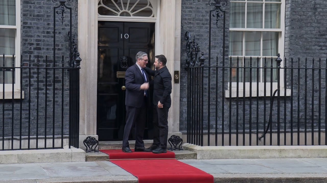 Ukraine's Zelensky arrives at Downing Street for talks with Starmer | AFP
