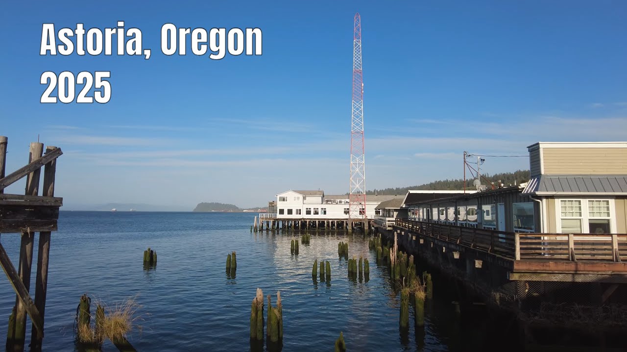 Astoria, Oregon Walk (Downtown, Boardwalk August 2025)