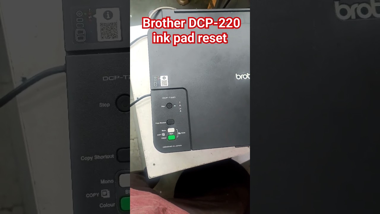brother DCP-T220  ink pad reset papar jam error 4600