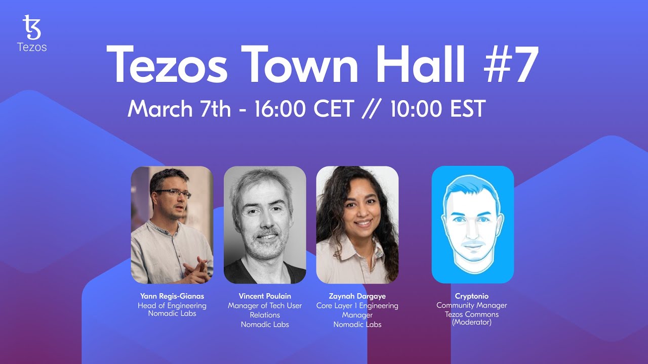 Tezos Town Hall #7 - Quebec Protocol Upgrade