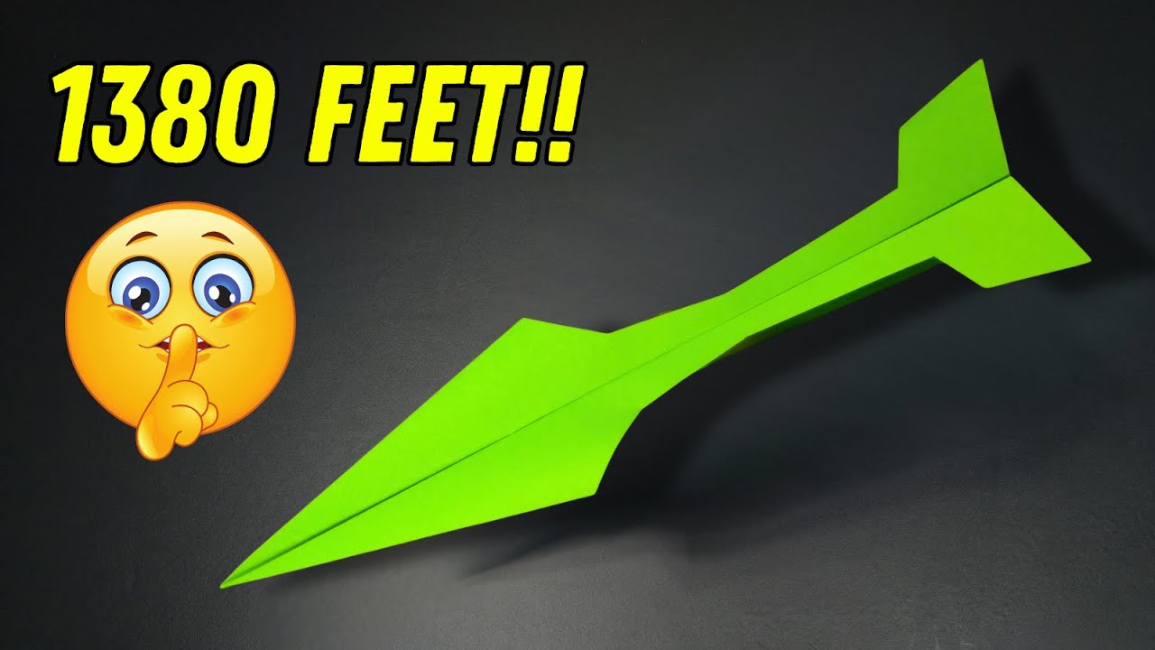 Cómo hacer un avión de papel que vuele para siempre hasta 1.380 pies
