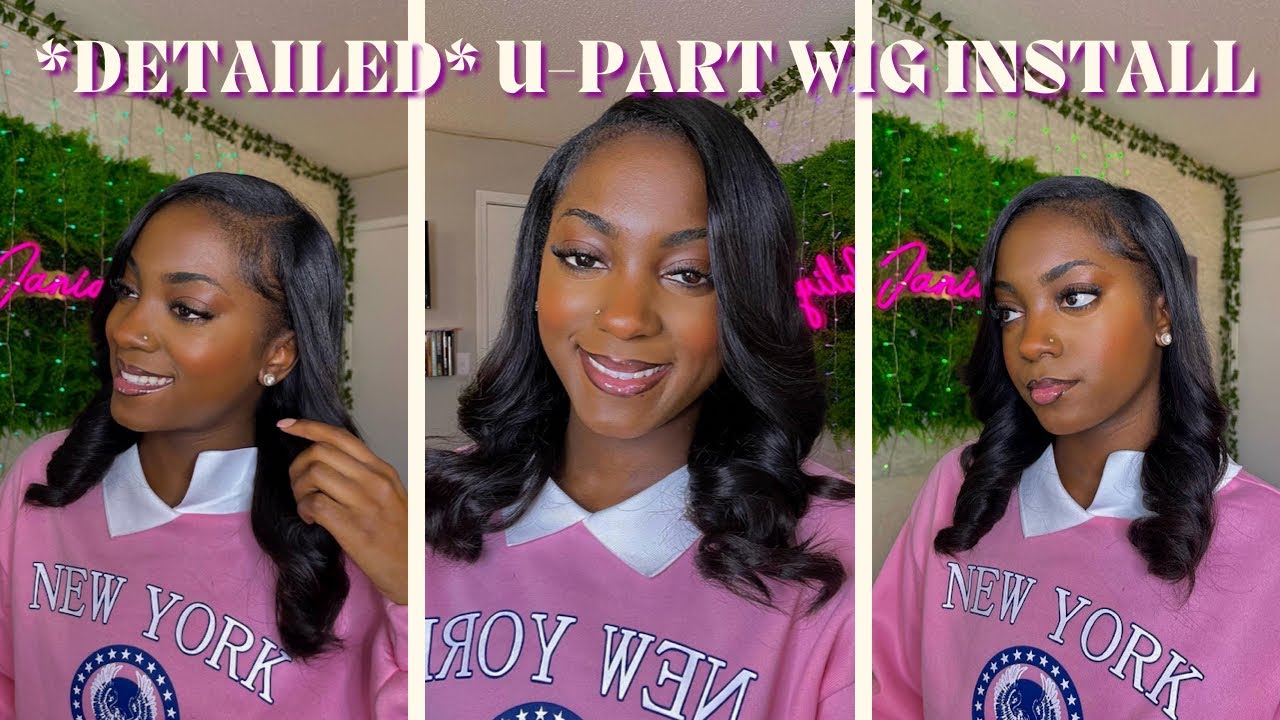 Silk Press in 10 Minutes! 😍 *Detailed* U-Part Wig Install + Customization | Beginner Friendly 😇