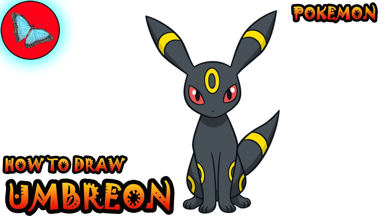 How To Draw Umbreon From Pokemon | Drawing Animals