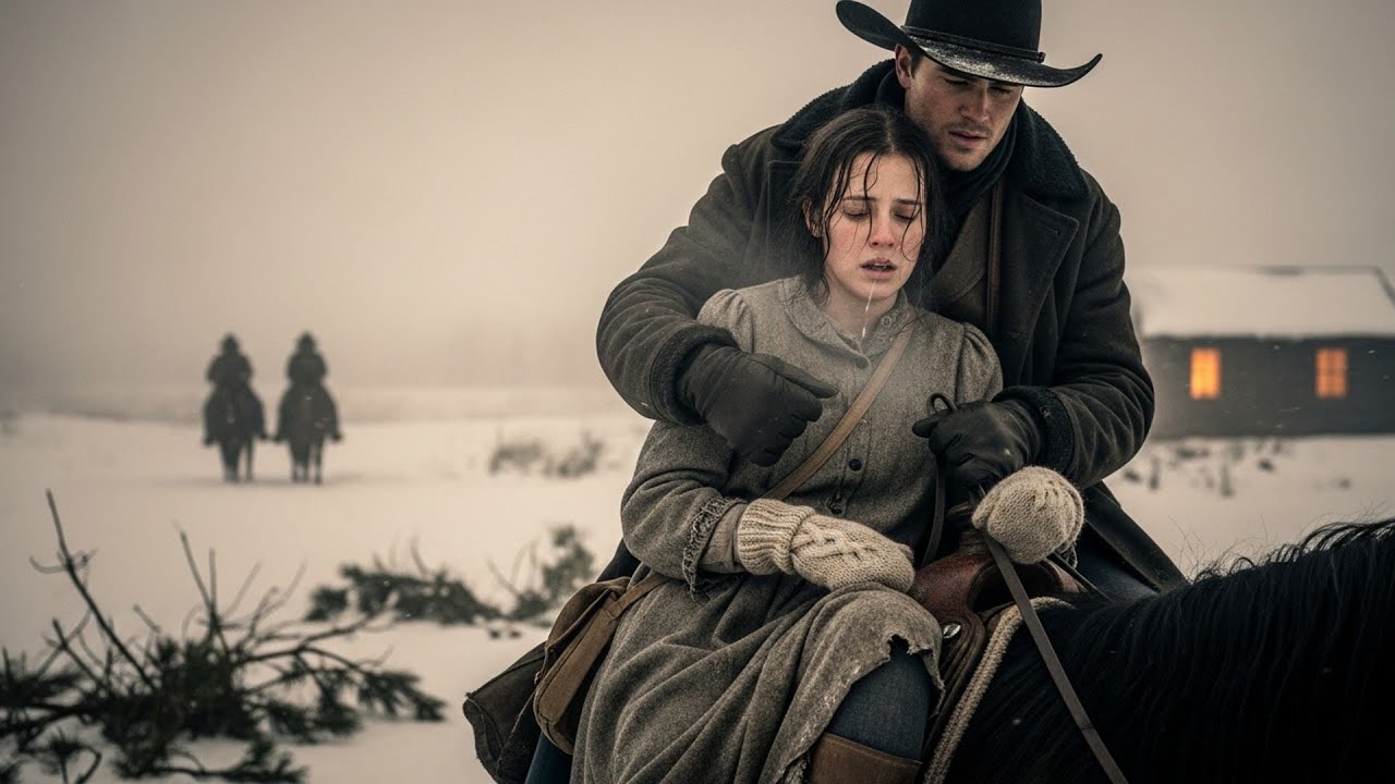 She Was Running From Her Brothers In Winter, A Cowboy Found Her Tracks And Followed To Help Her