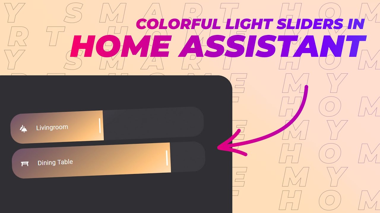 Custom colorful Light Sliders in Home Assistant