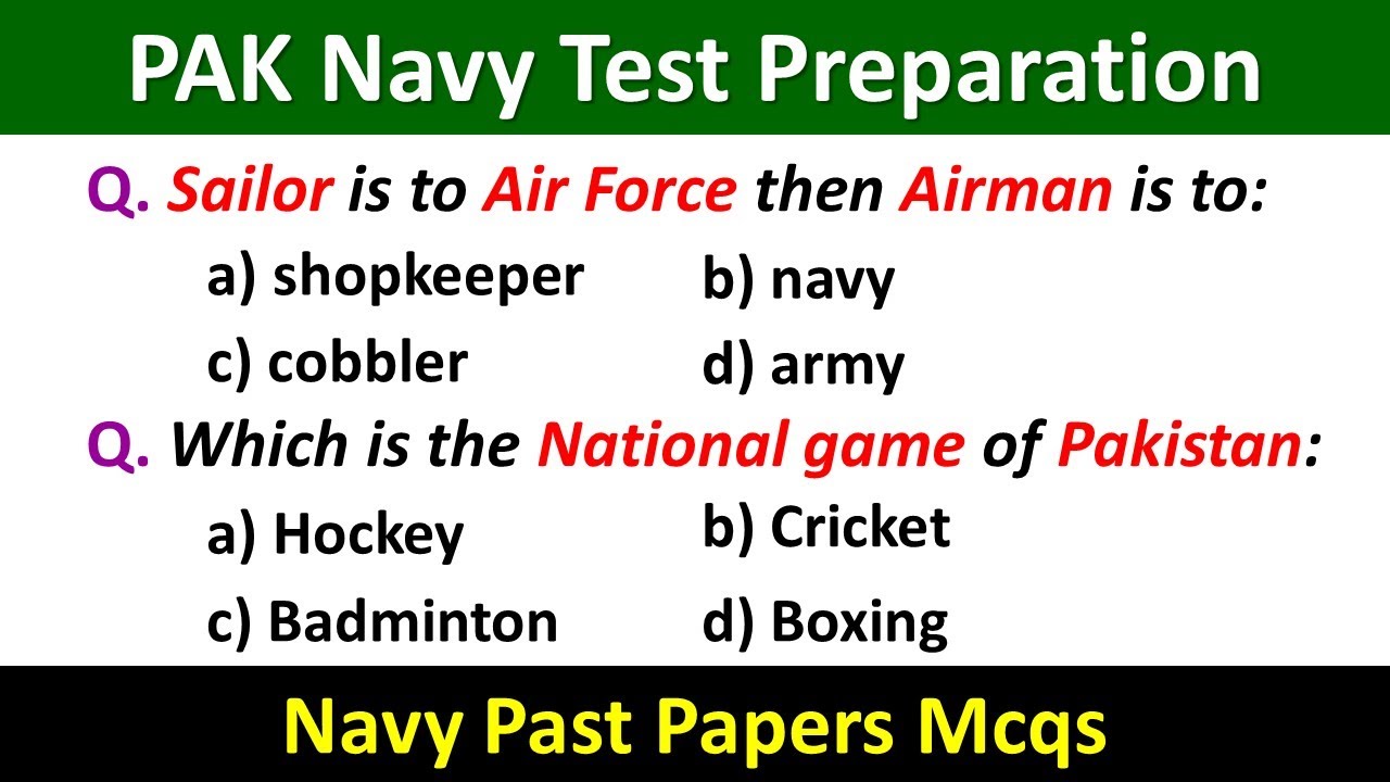 Navy Test Preparation 2023 | Pak Navy Test Preparation | Navy Test Mcqs | Pak Navy Past Papers 2023