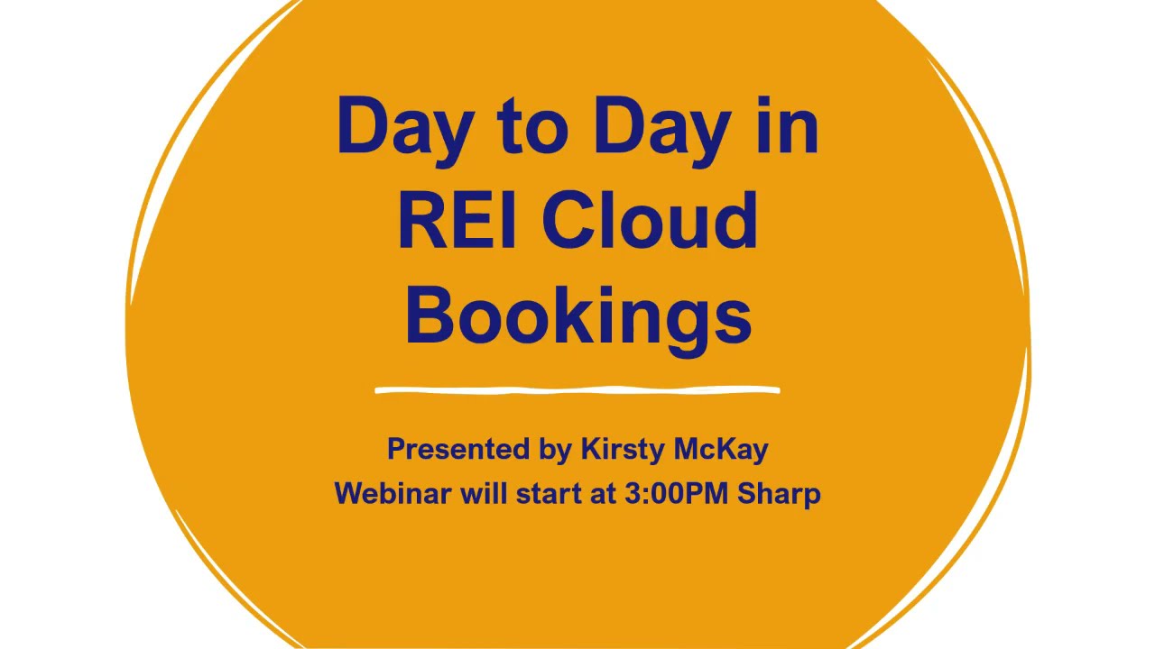 REI Cloud BOOKINGS - Day to Day