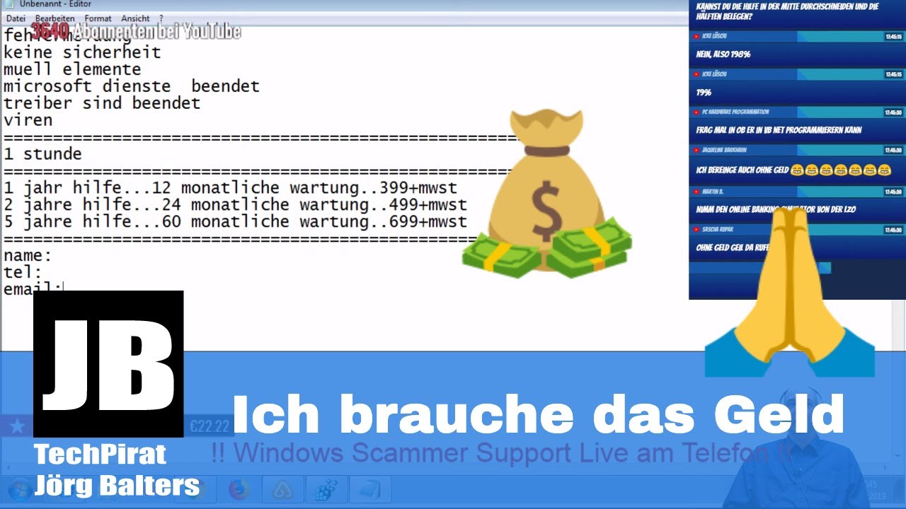 LIVE 🔴 Indischer Scammer am Telefon möchte den Job eigentlich nicht machen aber er braucht das Geld