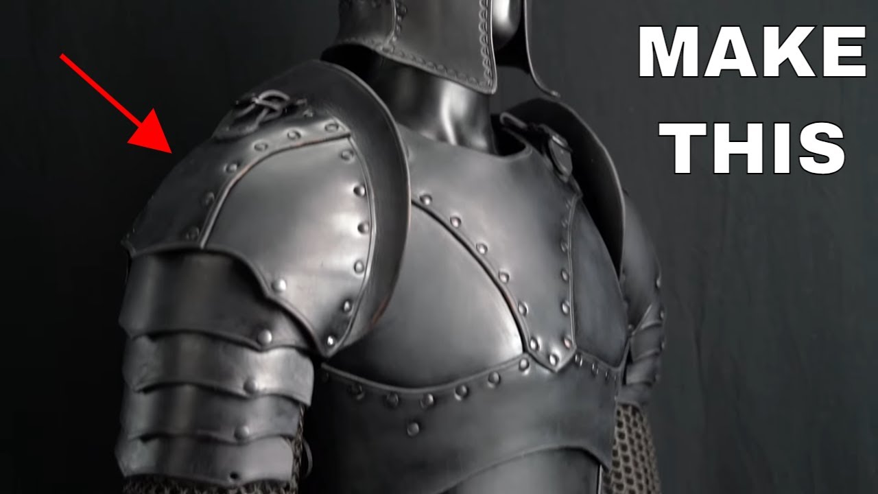 DIY Leather Pauldrons - Prince Armory Warrior Armor