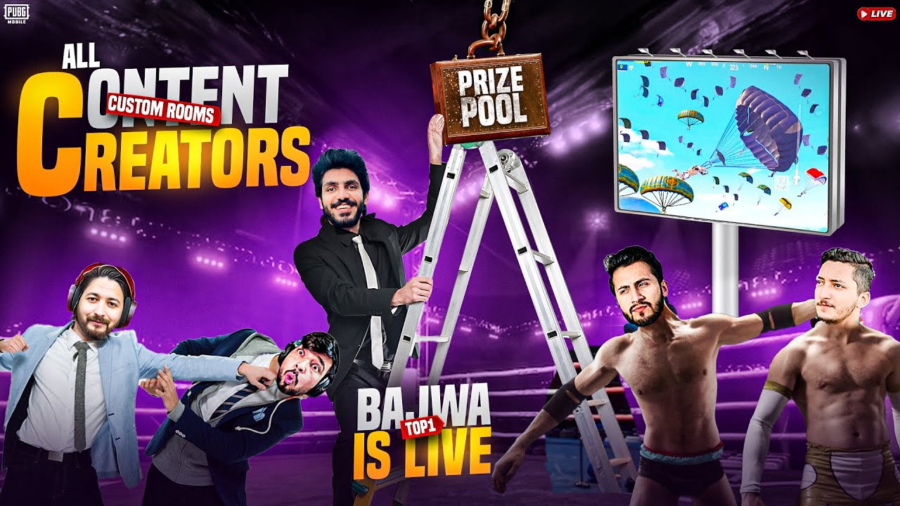 AJJ FRIDAY SPECIAL ALL CONTENT CREATOR ROOM ME BTAUN GA WHY I'M KING OF ERANLE | TOP 1 BAJWA IS LIVE