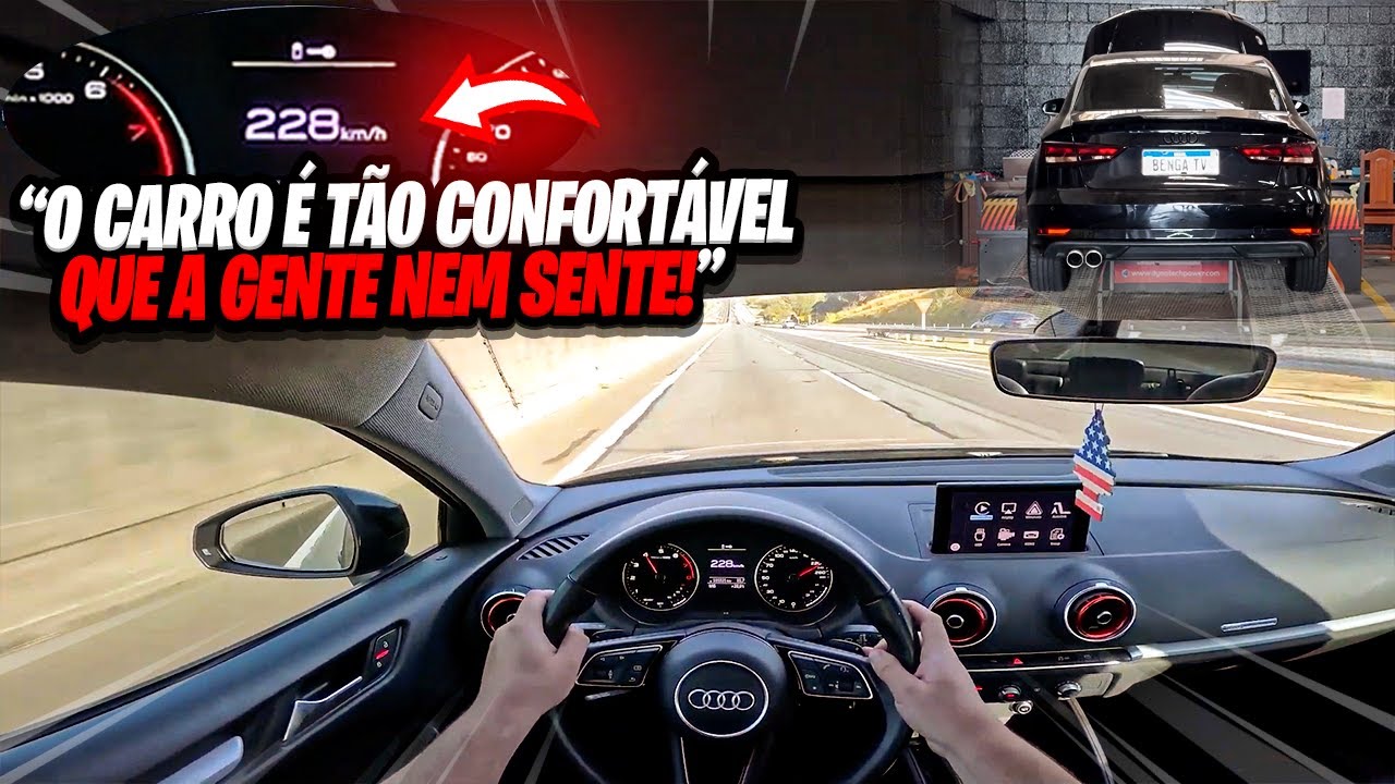 AUDI A3 1.4 A 228 KM/H? O FAMOSO BEM NASCIDO COM REMAP BENGA TV! 😈🚀