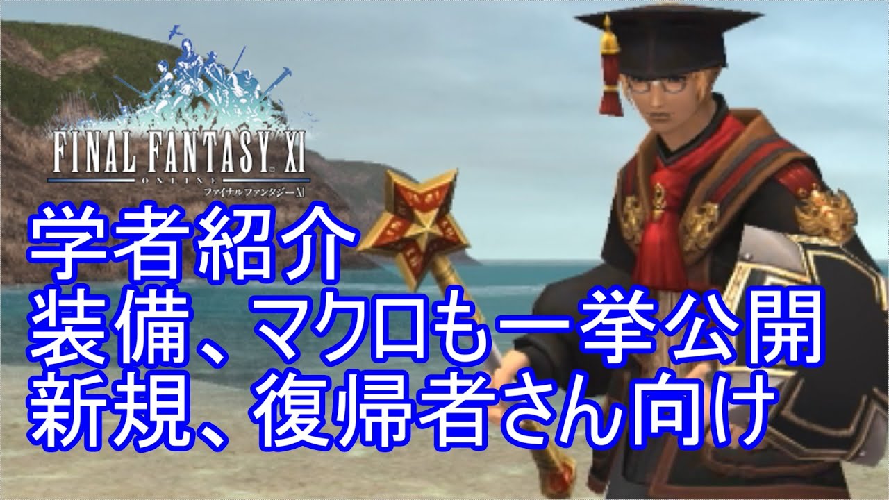 【FF11】新規、復帰者さん向けジョブ紹介⑦【学者】