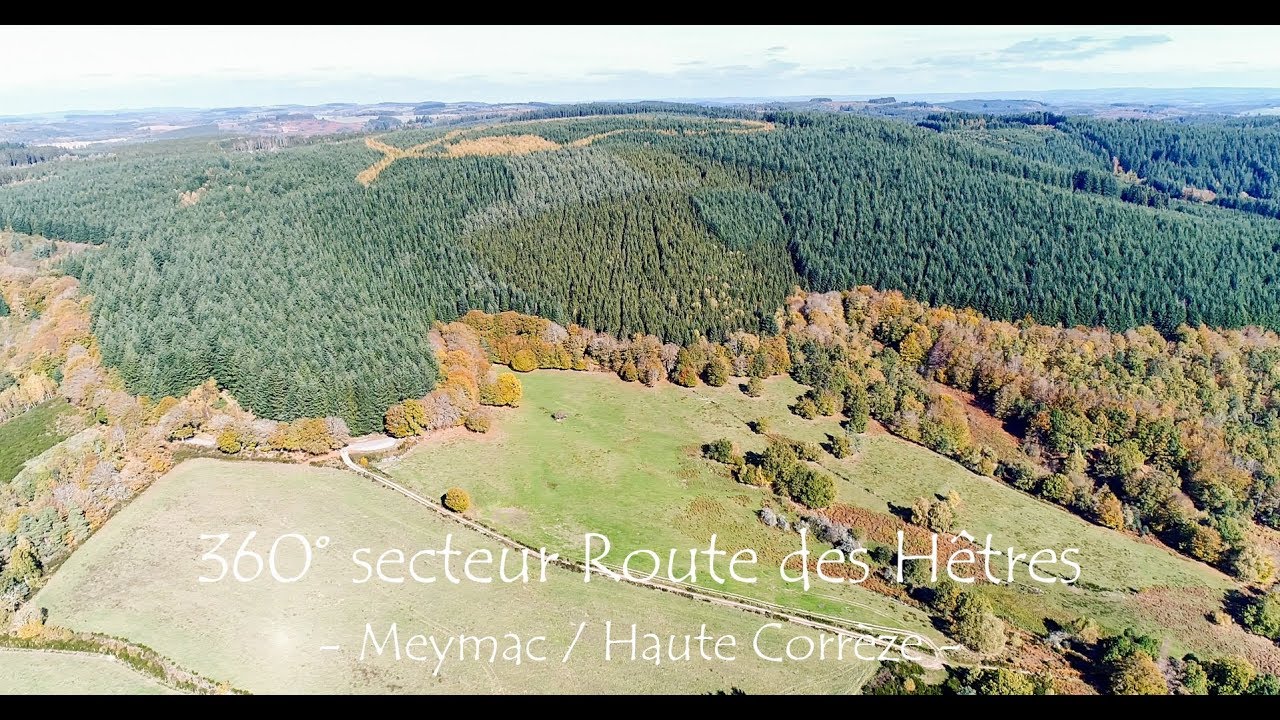 FCP [Drone 4K] - 360&deg; secteur Route des H&ecirc;tres / Meymac - Haute-Corr&egrave;ze