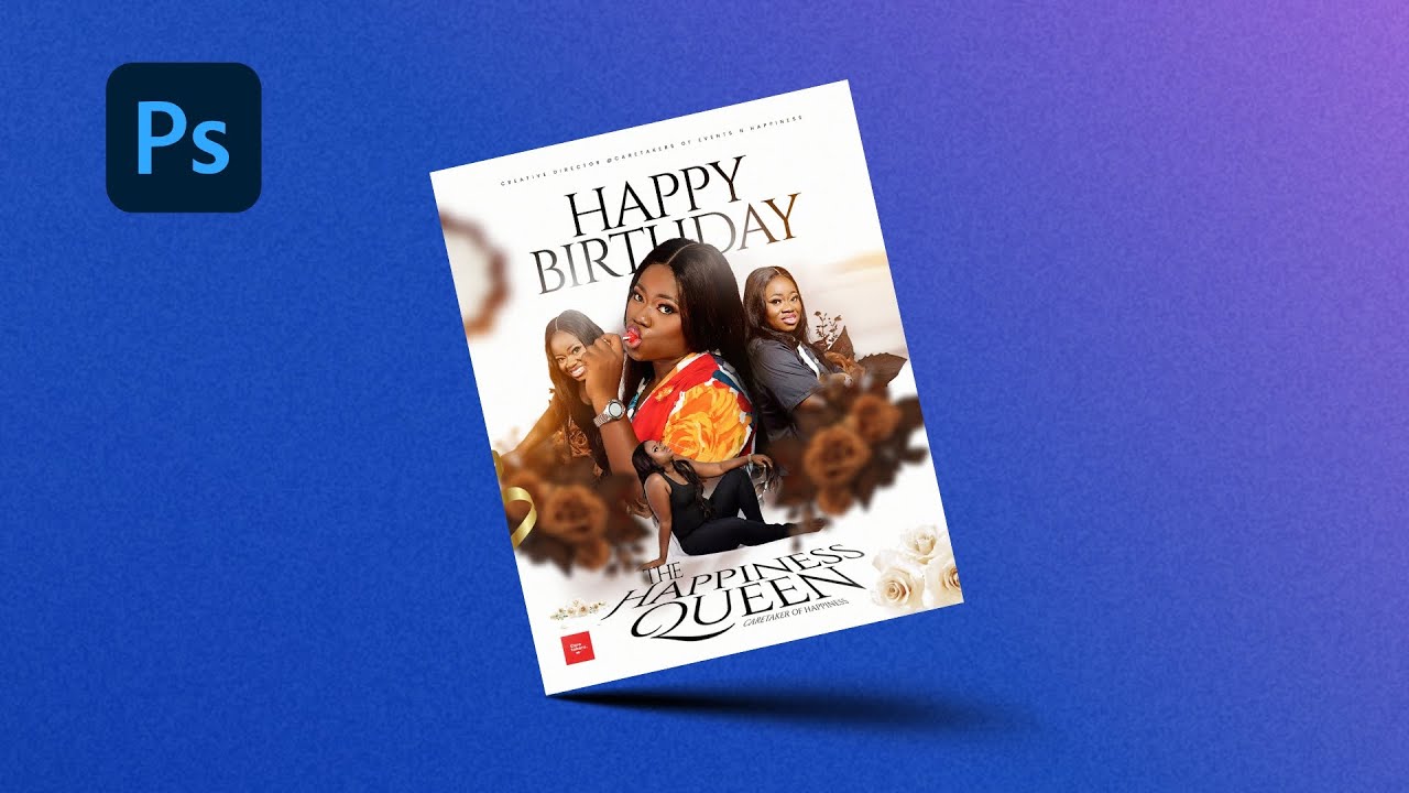 Create STUNNING Birthday Flyers in Photoshop