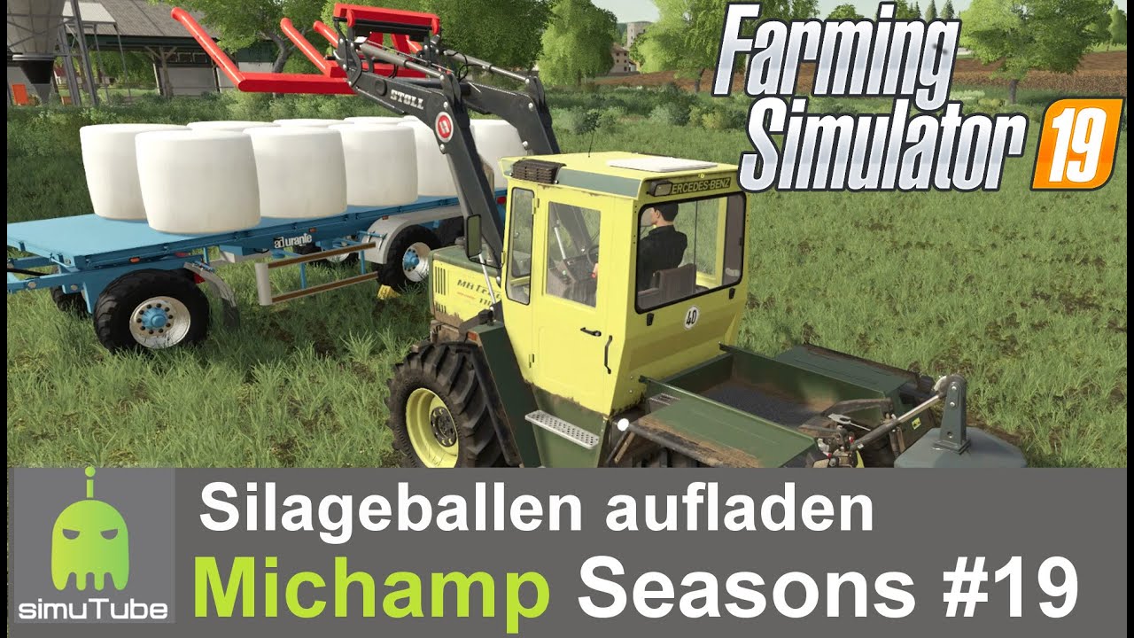 LS19 Michamp #19 Silageballen aufladen Seasons Let&acute;s Play German HD
