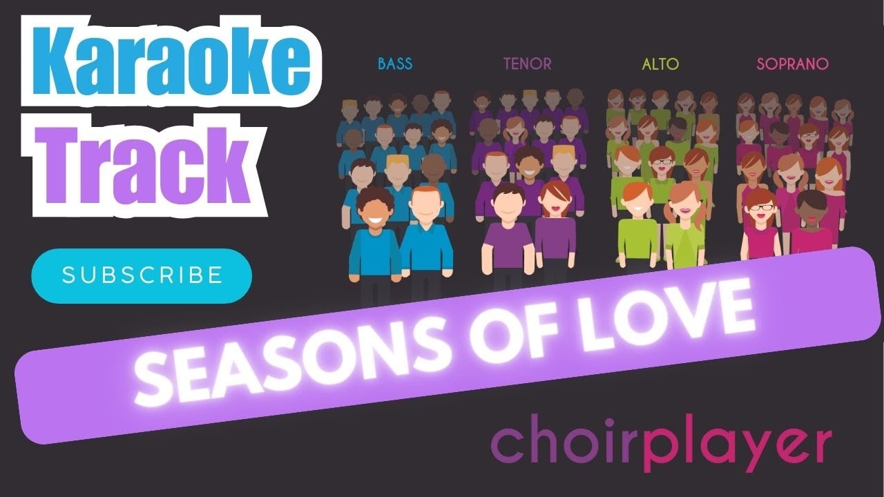 Seasons of Love - Rent arr by Roger Emerson   Accompaniment  - Backing Karaoke Lyric Track