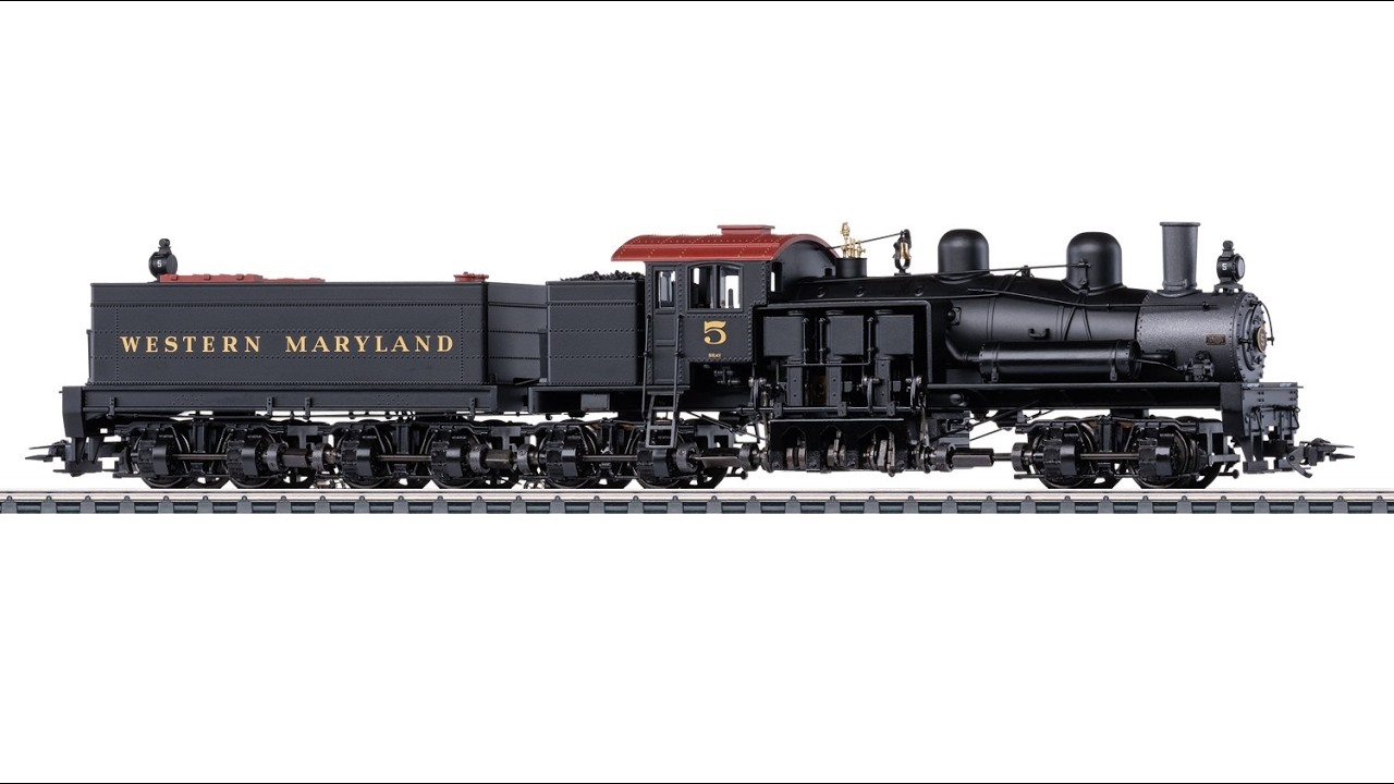 Märklin US Shay Design Class D Gear Drive Steam Locomotive with AHM/Rivarossi Old Time Freight Train