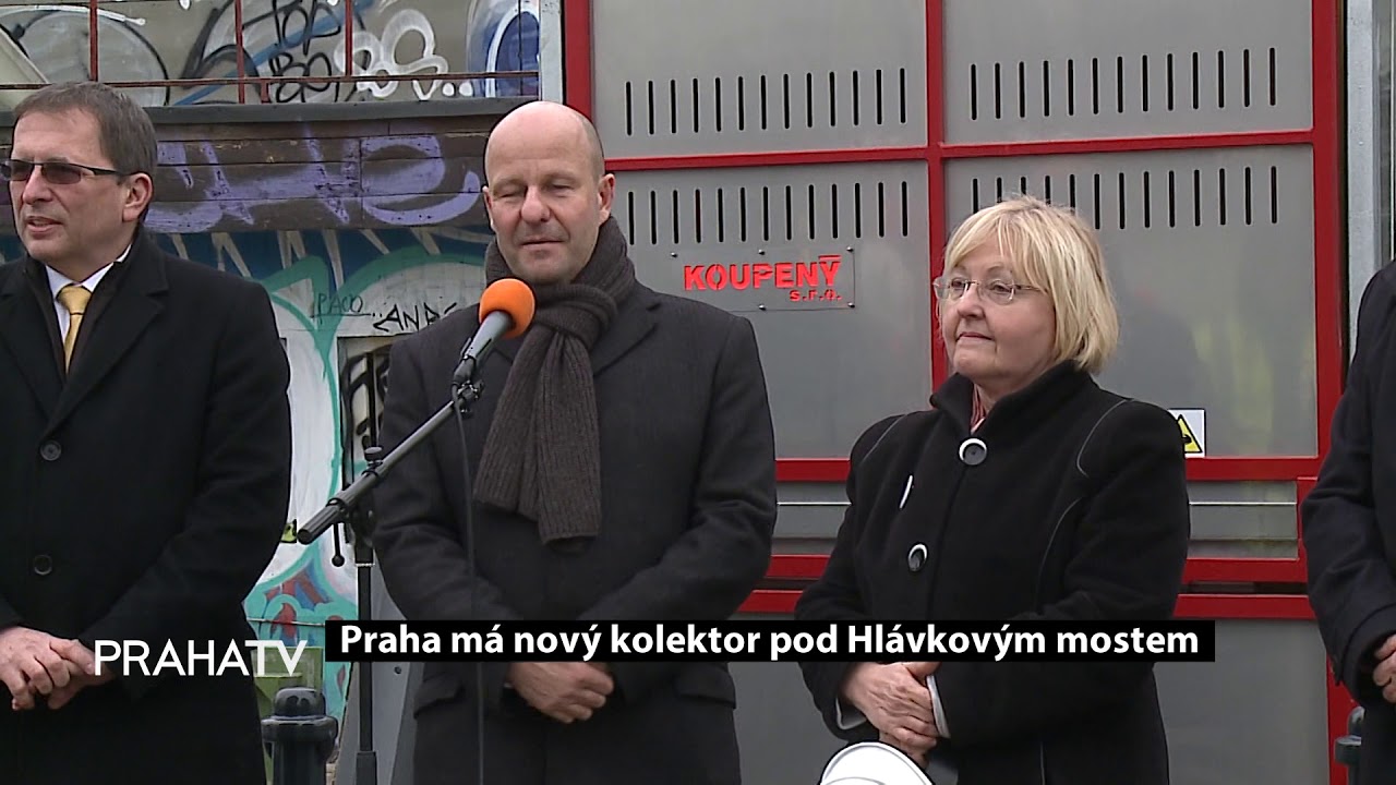 Praha má nový kolektor pod Hlávkovým mostem