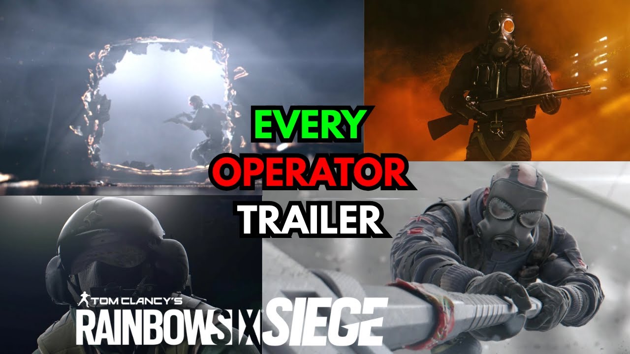 Трейлер КАЖДОГО оперативника в 4K &mdash; Rainbow Six Siege