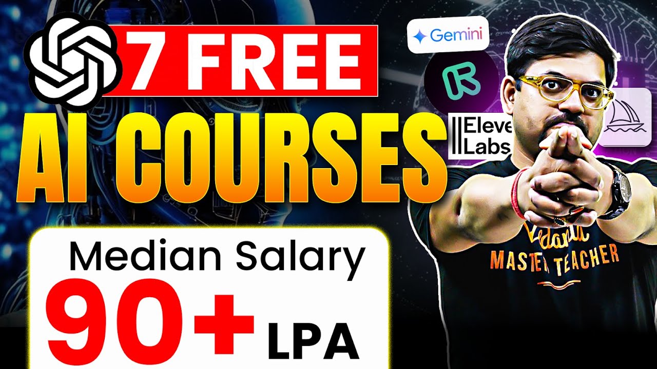 ⚠️Don’t Miss These 7 FREE AI Courses During First Year of College | Harsh Sir