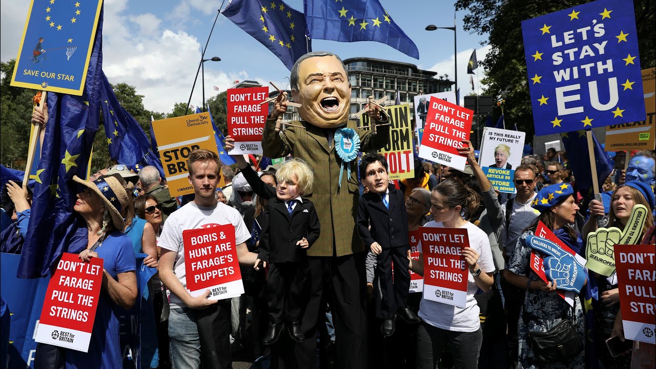 Watch live: Pro-EU march held in London