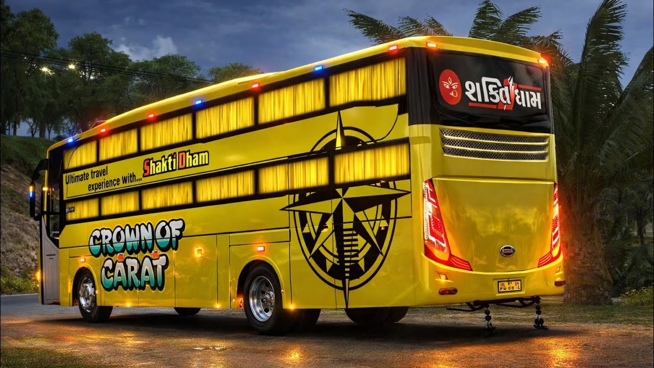 SHAKTI DHAAM CROWN CART HD 4K BUS LIVERY DOWNLOAD LINK TARGET 50 LIKE #bus #livery  #buslivery