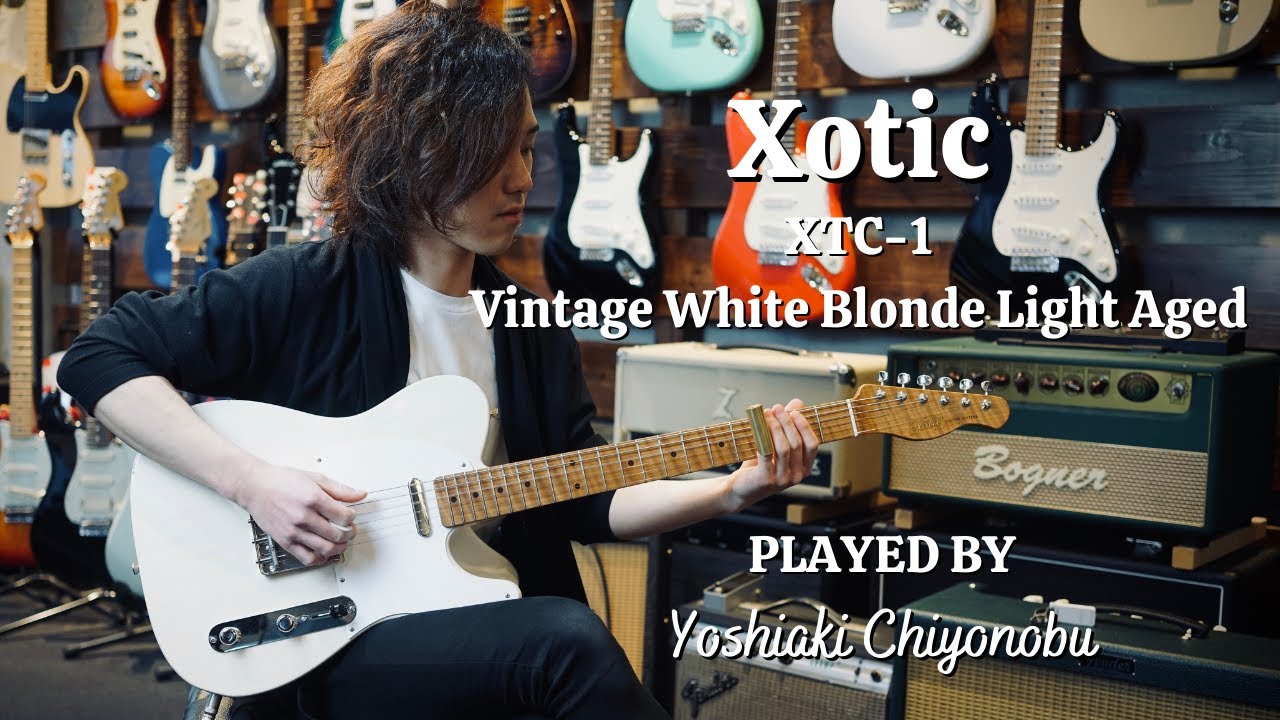 Xotic XTC-1 Vintage White Blonde Light Aged Master Grade Flame Maple Neck #2212