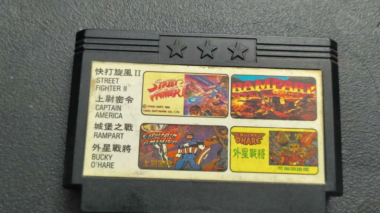 Exploring Cool 8 bit (NES/Famicom) Video Game Multicart (4 in 1) 3 star ? - Flintstones at last..