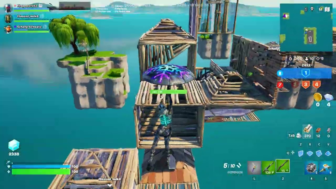 Fortnite Bedwars  All Beds down