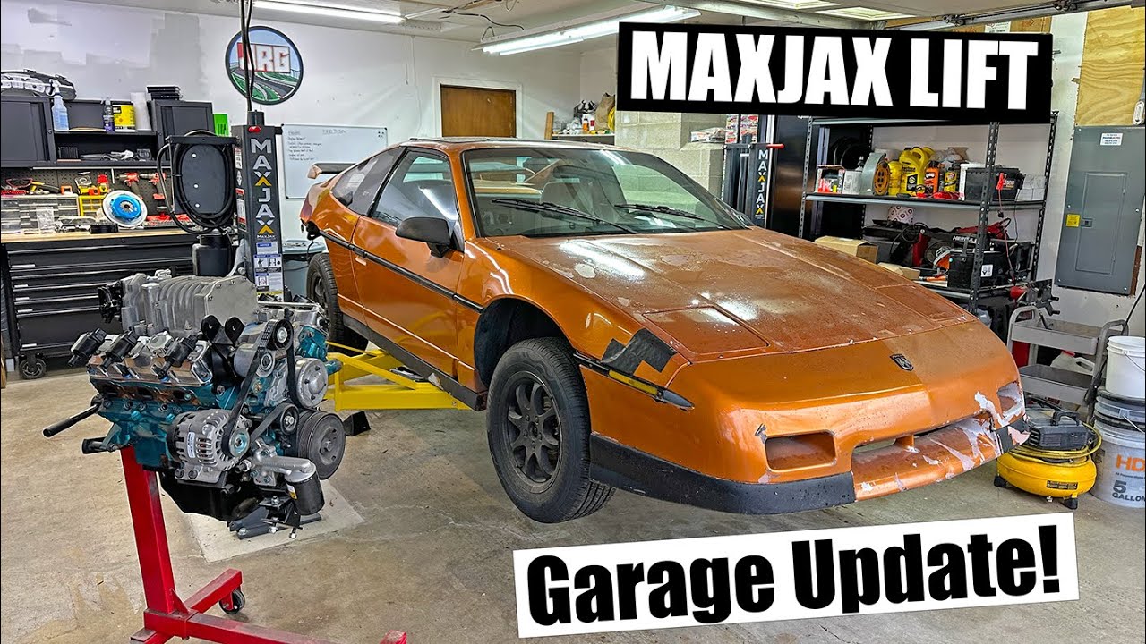 I Now Have an AMAZING Home Garage! Bendpak MaxJax Car Lift!