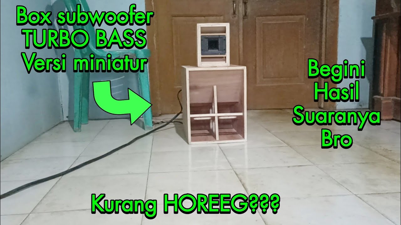 Tes suara box turbo 8 inch, kurang glerr?