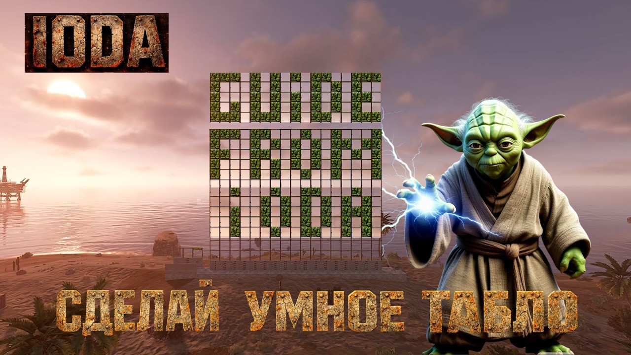 Сделай умное табло. Гайд в РАСТ. Guide in RUST.