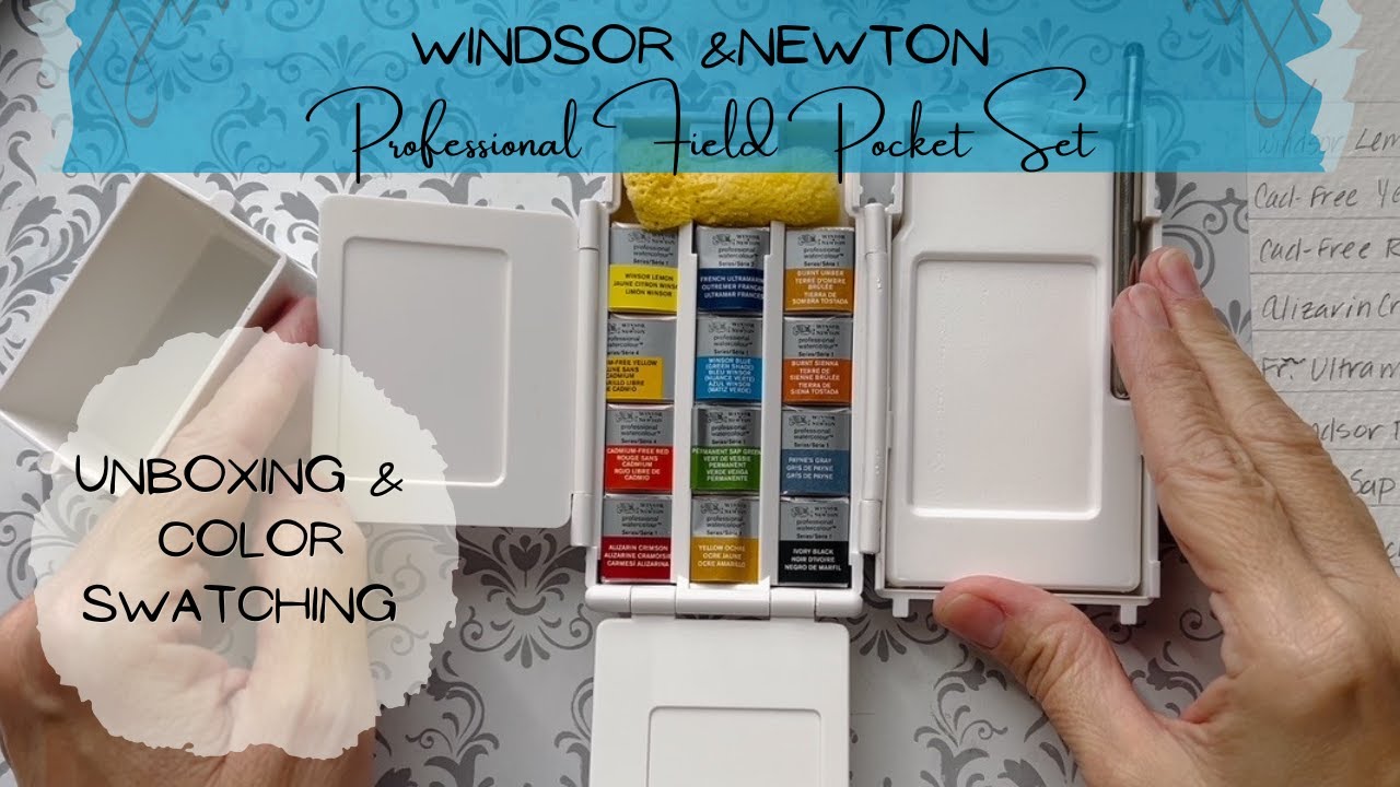Unboxing Windsor & Newton Field Pocket Set | Color Swatch
