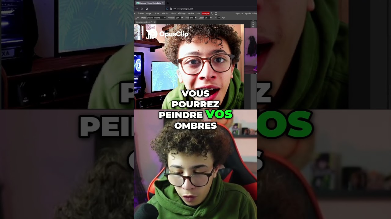 TUTO MINIATURE: Les Courbes #short #youtubeshorts #miniature #photopea #viralshorts #humor