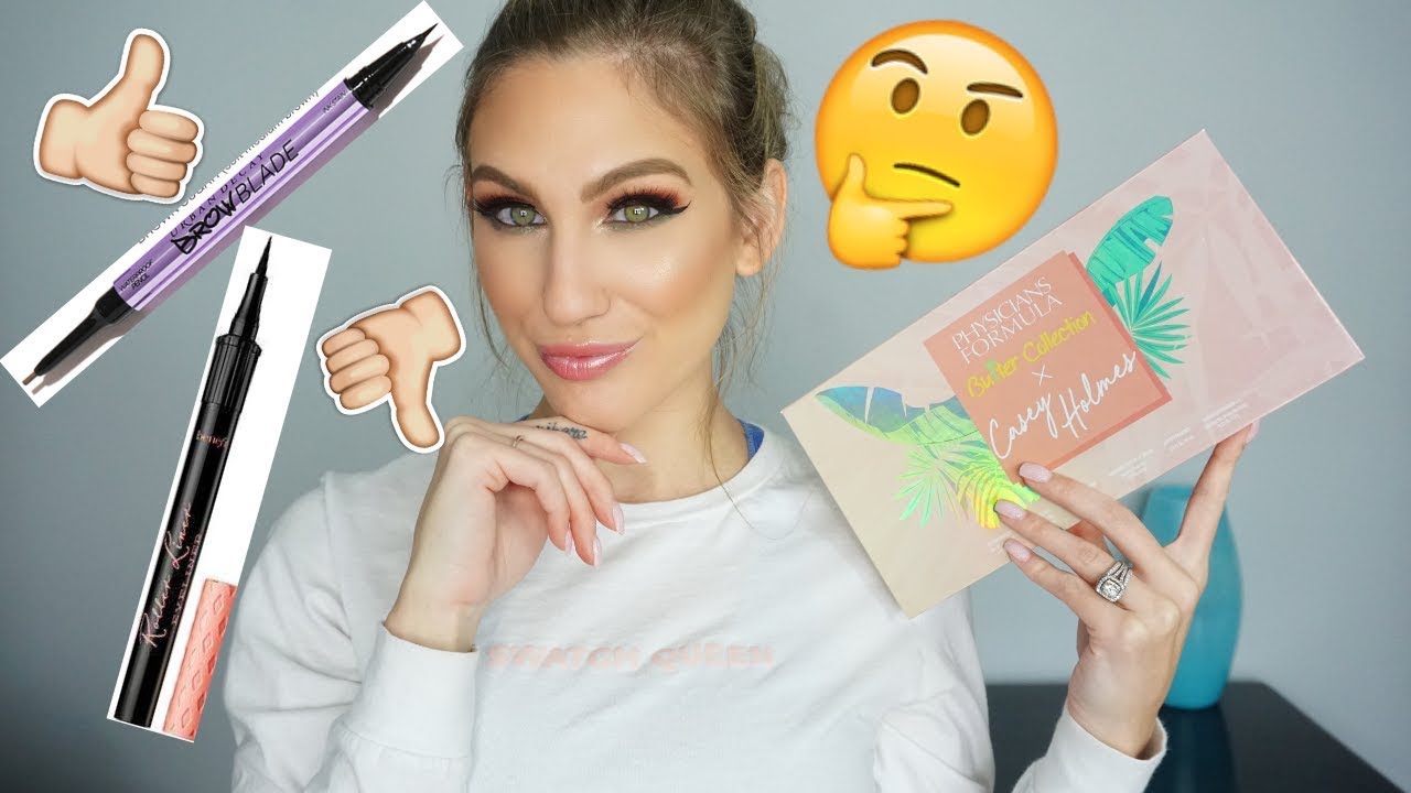 TRYING NEW MAKEUP │ CASEY HOLMES X PHYSICIAN'S FORMULA, URBAN DECAY+ BENEFIT