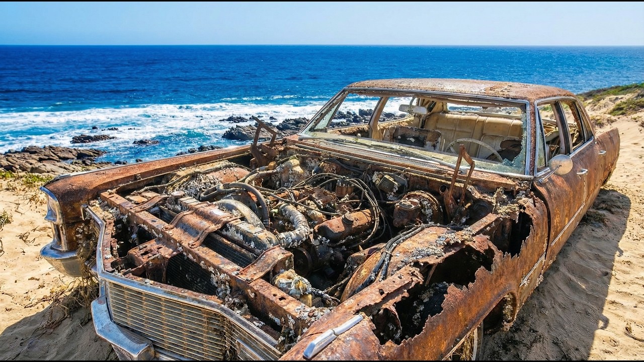 Cadillac Fleetwood 1965s  | 61 Years stuck​​ on Seaside Abandoned — Full Restoration