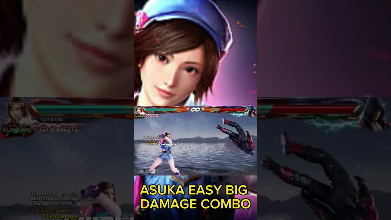 TEKKEN 7 ASUKA KAZAMA EASY BIG DAMAGE COMBO