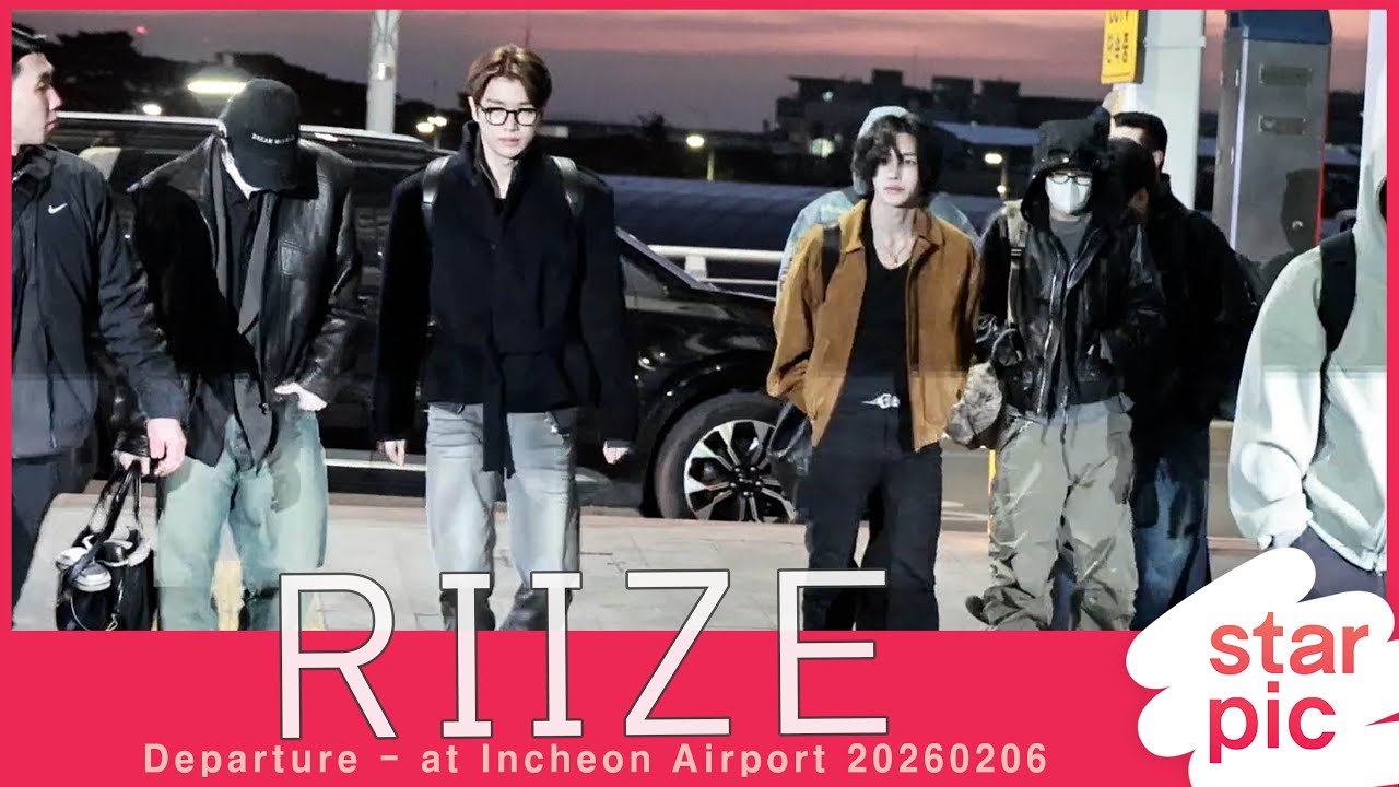 라이즈 '새벽부터 멋짐폭발!' [STARPIC] RIIZE Departure - at Incheon Airport 20260206