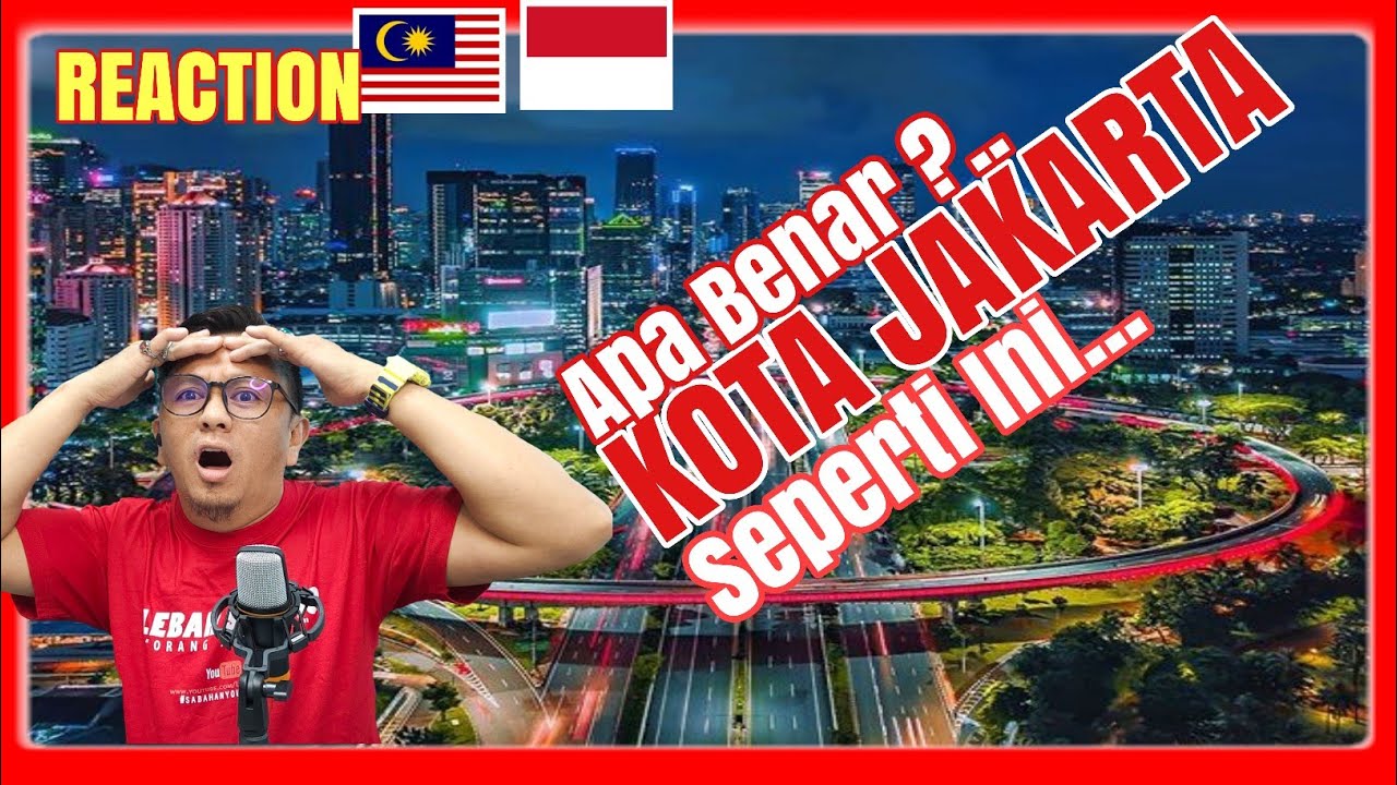 KEINDAHAN KOTA JAKARTA 🇮🇩DI MALAM HARI | SEOLAH VIEW DI JEPANG OR DUBAI WOW | 🇲🇾MALAYSIA REACTION