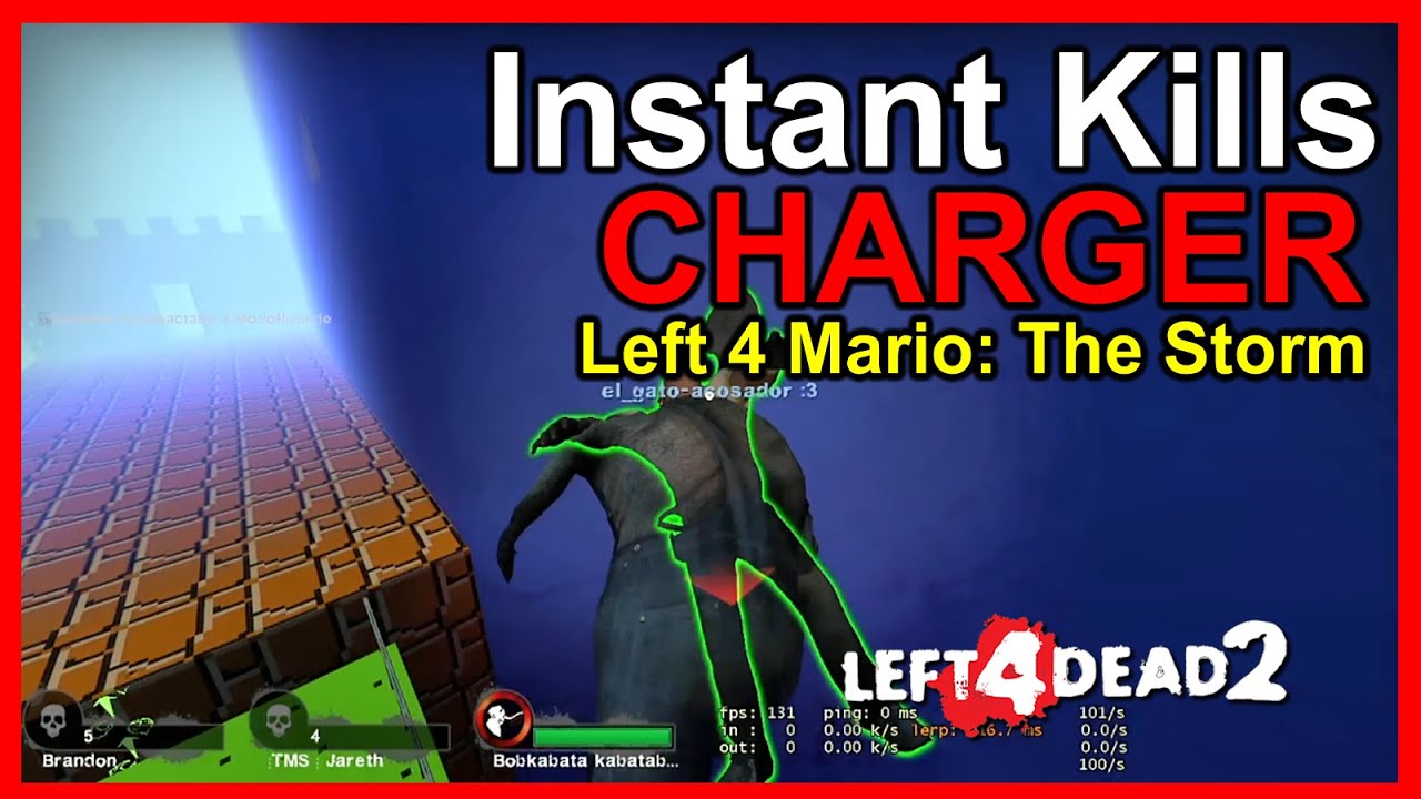 ✅️ Left 4 Dead 2: Las mejores Instant Kill de Charger en Left 4 Mario The Storm