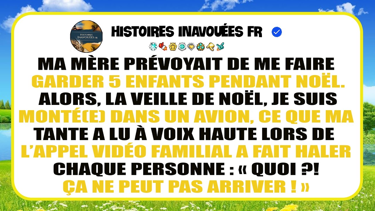 Ma Mère Prévoyait De Me Faire Garder Cinq Enfants Pendant Noël — Alors J’ai Pris Un Avion Et…