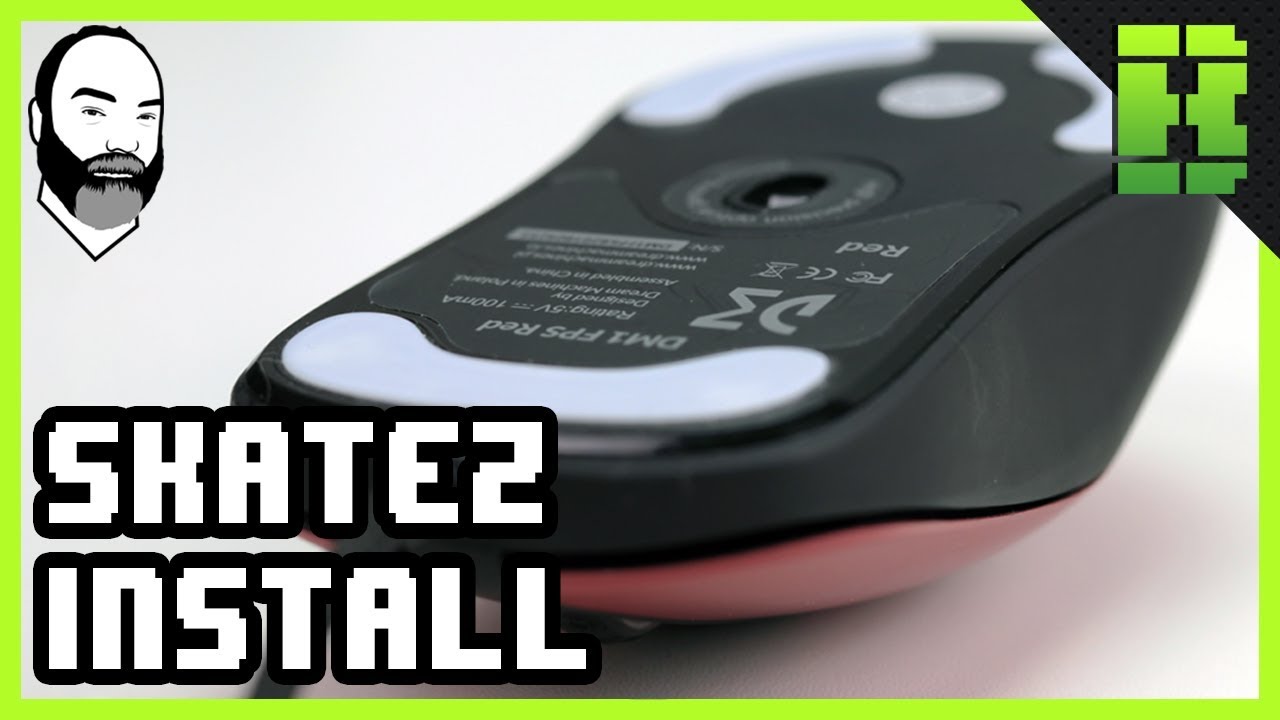 DM1 FPS Skatez vs Corepad Mouse Feet Install & Friction Test Gaming Mouse Mods