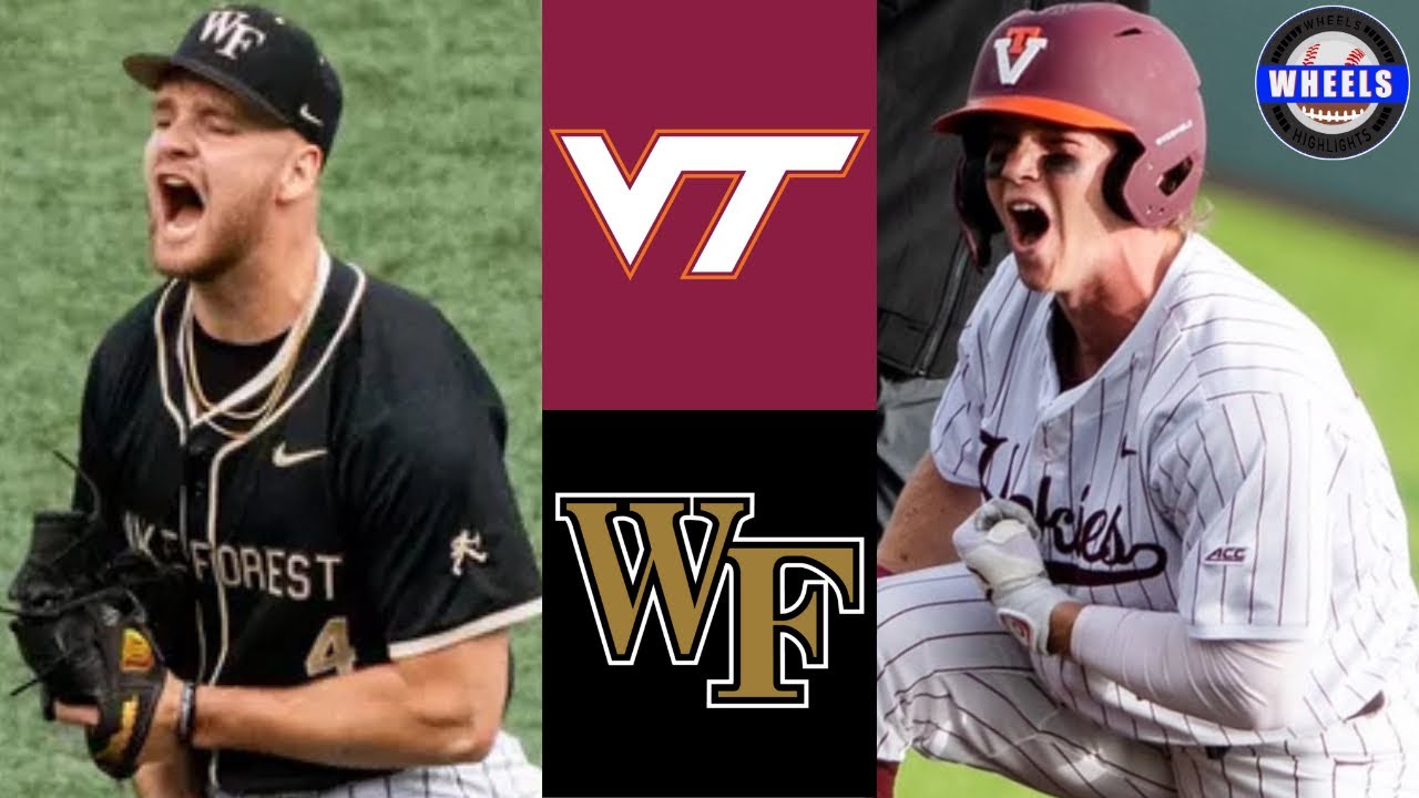 Virginia Tech против Wake Forest (16) (Великолепно!) | G3 | Лучшие моменты студенческого бейсбола...