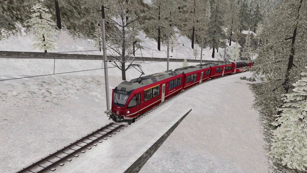 TS2020: Poschiavo-St Moritz (RhB ABe 8/12, DTG) - Bernina Pass: St Moritz – Poschiavo Route 1/2