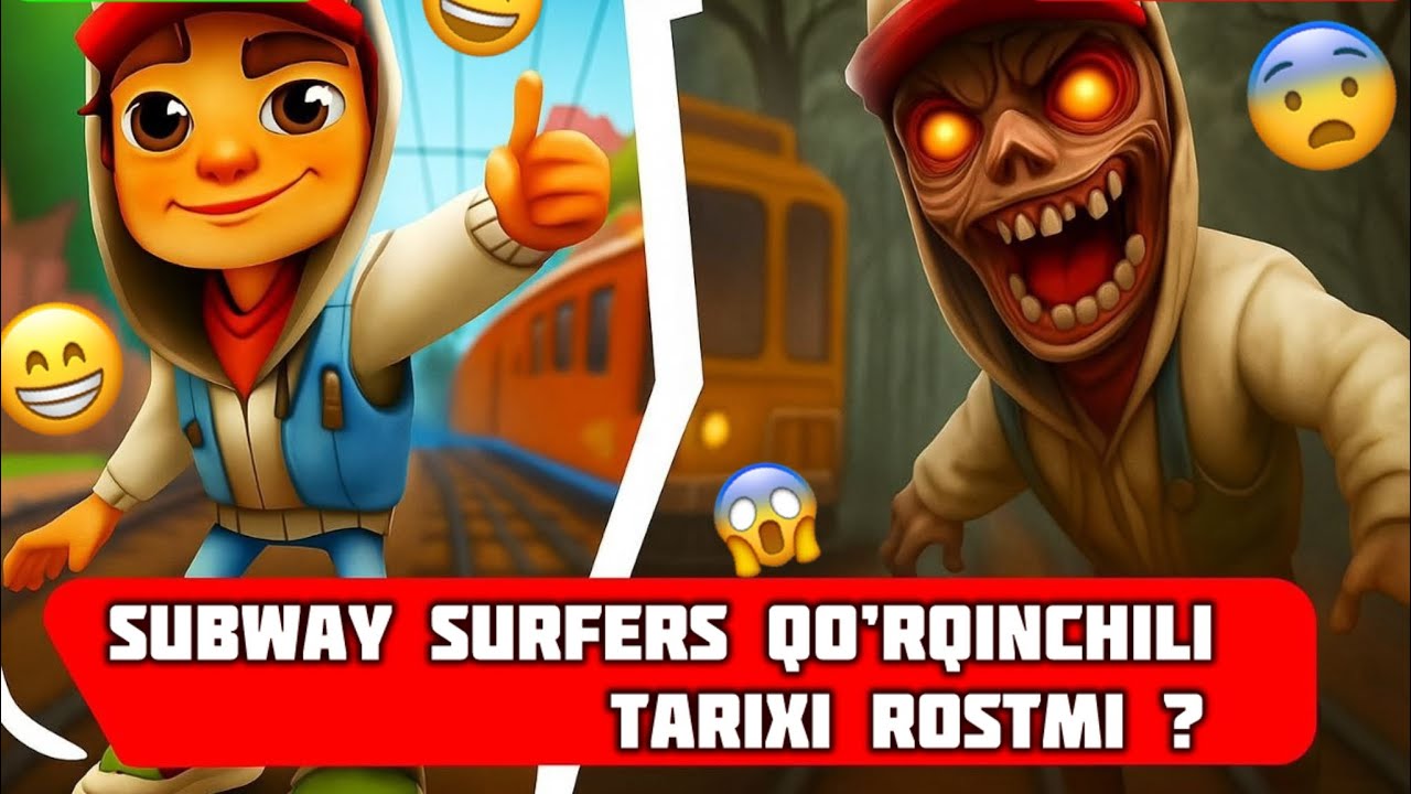 SUBWAY SURFERSNI QO’RQINCHILI TARIXI 😱ROSTMI? 🤔 SUBWAY SURFERS TARIX 