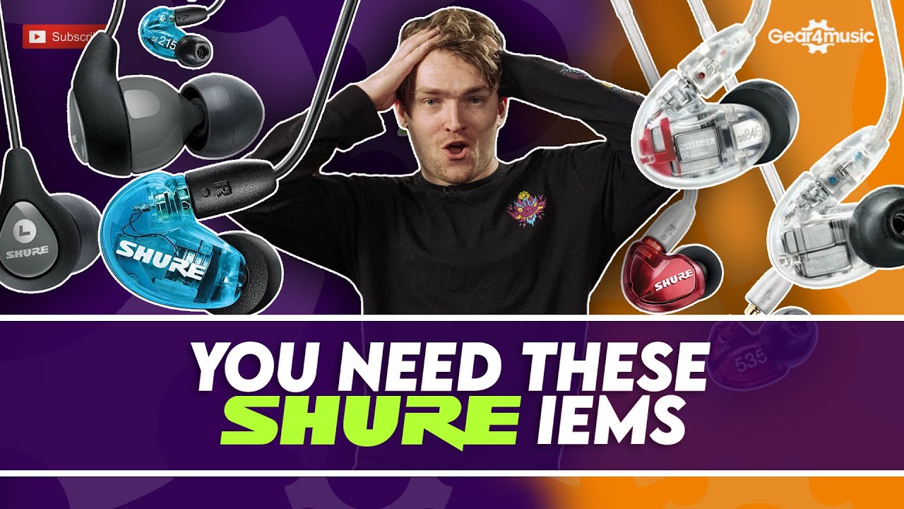 Какие внутриканальные мониторы Shure подойдут вам лучше всего? | Серия Shure SE